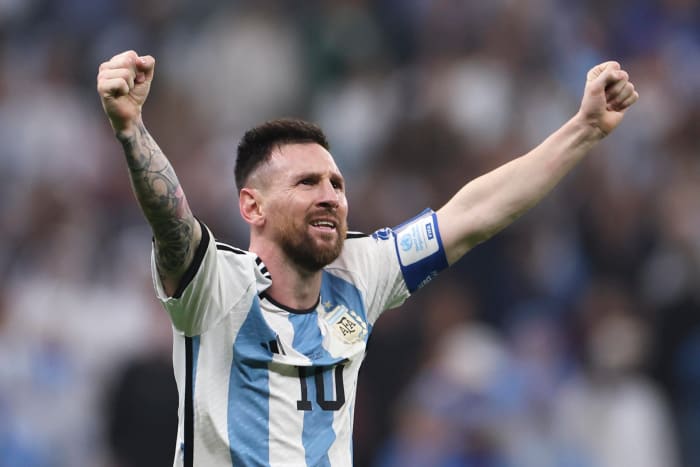 Argentina captain Lionel Messi pictured during the 2022 FIFA World Cup final